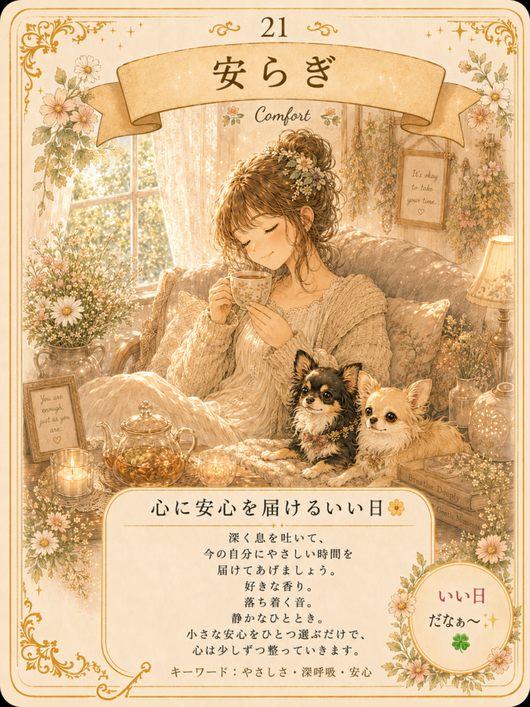 いい日カード21安らぎ心に安心を届けるいい日